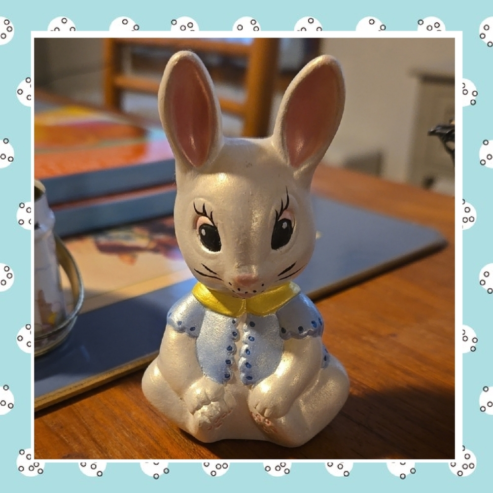Adorable Ceramic Bunny Figurine